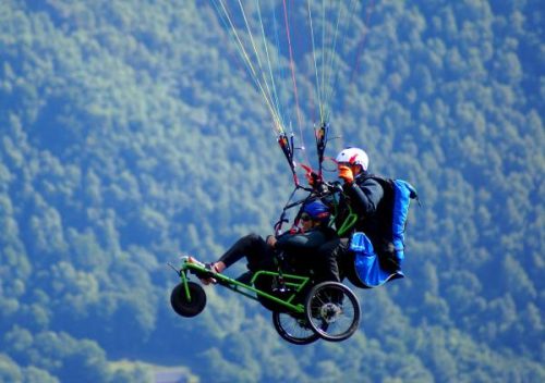 Parapente, parachute et montgolfière